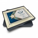 10.5" x 13.5" Glory Plaque with Gold Plated Pewter - Star Awards