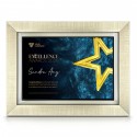 10.5" x 13.5" Glory Plaque with Aluminium Gold Star (Large)