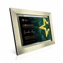 10.5" x 13.5" Glory Plaque with Aluminium Gold Star (Large)