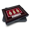 8.5" x 12" VIP Frame with Gold Plated Pewer - Fu Lu Shou (Blessings, Prosperity & Longevity)