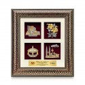 Luxe Royale Dark Frame 4 in 1 with Gold Plated Pewter