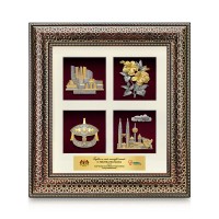 Luxe Royale Dark Frame 4 in 1 with Gold Plated Pewter