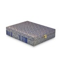 6" x 8" Songket Frame (Royale Blue) with Gold Plated Pewter : Wau Bulan