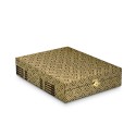 6" x 8" Songket Frame (Royale Gold) with Gold Plated Pewter : Petronas Twin Towers