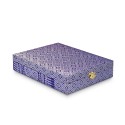 6" x 8" Songket Frame (Silver Violet) with Gold Plated Pewter : Narcissus Flower
