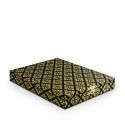 7" x 9" Gold & Black Songket Plaque - Vertical