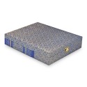 7" x 9" Songket Frame (Royale Blue) with Gold Plated Pewter : Tepak Sireh