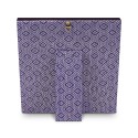 8" x 8" Songket Frame (Silver Violet) with Gold Plated Pewter : Keris