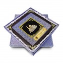 10" x 10" Songket Frame (Silver Violet) with Gold Plated Pewter : Putrajaya Mosque