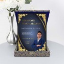 6" x 8" Songket Plaque Vertical with Gold Border Accessories