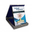 6" x 8" Songket Plaque Vertical with Gold Plated Pewter