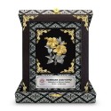 7" x 9" Premium Songket Frame with Gold Plated Pewter (Silver Black) : Bunga Raya 2 Flowers