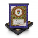 7" x 9" Plaque in Songket : Malay Motif