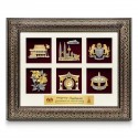 Luxe Royale Dark Frame 6 in 1 with Gold Plated Pewter