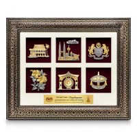Luxe Royale Dark Frame 6 in 1 with Gold Plated Pewter Luxe Royale Dark Frame 6 in 1 with Gold Plated Pewter