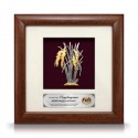 8" x 8" Solid Frame with Gold Plated Pewter - Padi (Paddy)