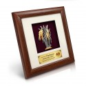 8" x 8" Solid Frame with Gold Plated Pewter - Padi (Paddy)