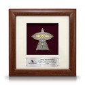 8" x 8" Solid Frame with Gold Plated Pewter - Wau Merak