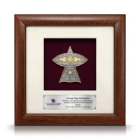 8" x 8" Solid Frame with Gold Plated Pewter - Wau Merak