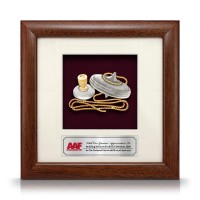 8" x 8" Solid Frame with Gold Plated Pewter - Gasing