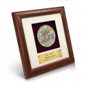 8" x 8" Solid Frame with Gold Plated Pewter - Putrajaya (Round)