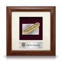 8" x 8" Solid Frame with Gold Plated Pewter - Congkak