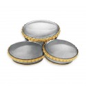 8" x 8" Solid Frame with Gold Plated Pewter - Kompang