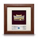 8" x 8" Solid Frame with Gold Plated Pewter - Rumah Minang