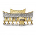 8" x 8" Solid Frame with Gold Plated Pewter - Rumah Minang
