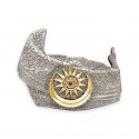 8" x 8" Solid Frame with Gold Plated Pewter - Tengkolok