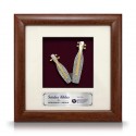8" x 8" Solid Frame with Gold Plated Pewter - Sape
