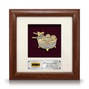 8" x 8" Solid Frame with Gold Plated Pewter - Tepak Sireh