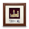 8" x 8" Solid Frame with Gold Plated Pewter - Sultan Abdul Samad Building