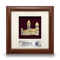 8" x 8" Solid Frame with Gold Plated Pewter - Sultan Abdul Samad Building