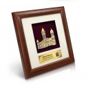 8" x 8" Solid Frame with Gold Plated Pewter - Sultan Abdul Samad Building