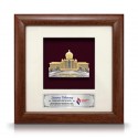 8" x 8" Solid Frame with Gold Plated Pewter - Perdana Putra Building