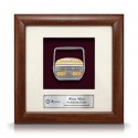 8" x 8" Solid Frame with Gold Plated Pewter - Sia Basket
