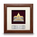 8" x 8" Solid Frame with Gold Plated Pewter - Muzium Negara