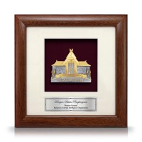 8" x 8" Solid Frame with Gold Plated Pewter - Muzium Negara