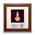 8" x 8" Solid Frame with Gold Plated Pewter - Labu Sayong