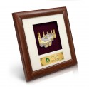 8" x 8" Solid Frame with Gold Plated Pewter - Makkah