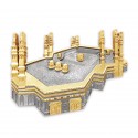 8" x 8" Solid Frame with Gold Plated Pewter - Makkah