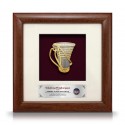 8" x 8" Solid Frame with Gold Plated Pewter - Wakid Sabah