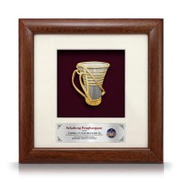 8" x 8" Solid Frame with Gold Plated Pewter - Wakid Sabah