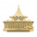 8" x 8" Solid Frame with Gold Plated Pewter - Dewan Undangan Sarawak