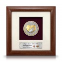 8" x 8" Solid Frame with Gold Plated Pewter - Logo KKM Kementerian Kesihatan Malaysia