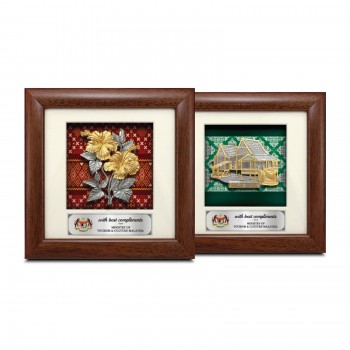 Solid Frame with Printed Background
