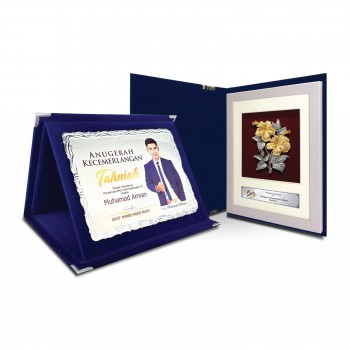 Velvet Book Frame / Plaque