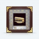 8" x 8" Songket Frame (Royale Blue) with Gold Plated Pewter