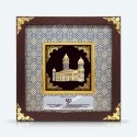 10" x 10" Songket Frame (Royale Blue) with Gold Plated Pewter